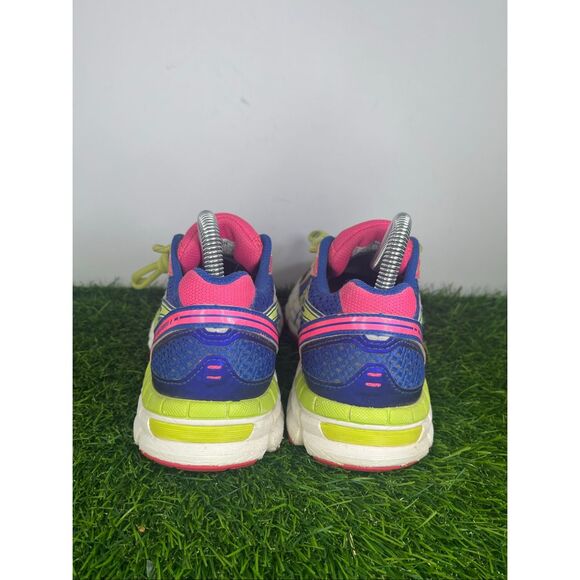 ASICS Gel-Exalt 2 Women’s Size 6.5 Running Shoes Blue Pink Neon Yellow T473N - Picture 4 of 8